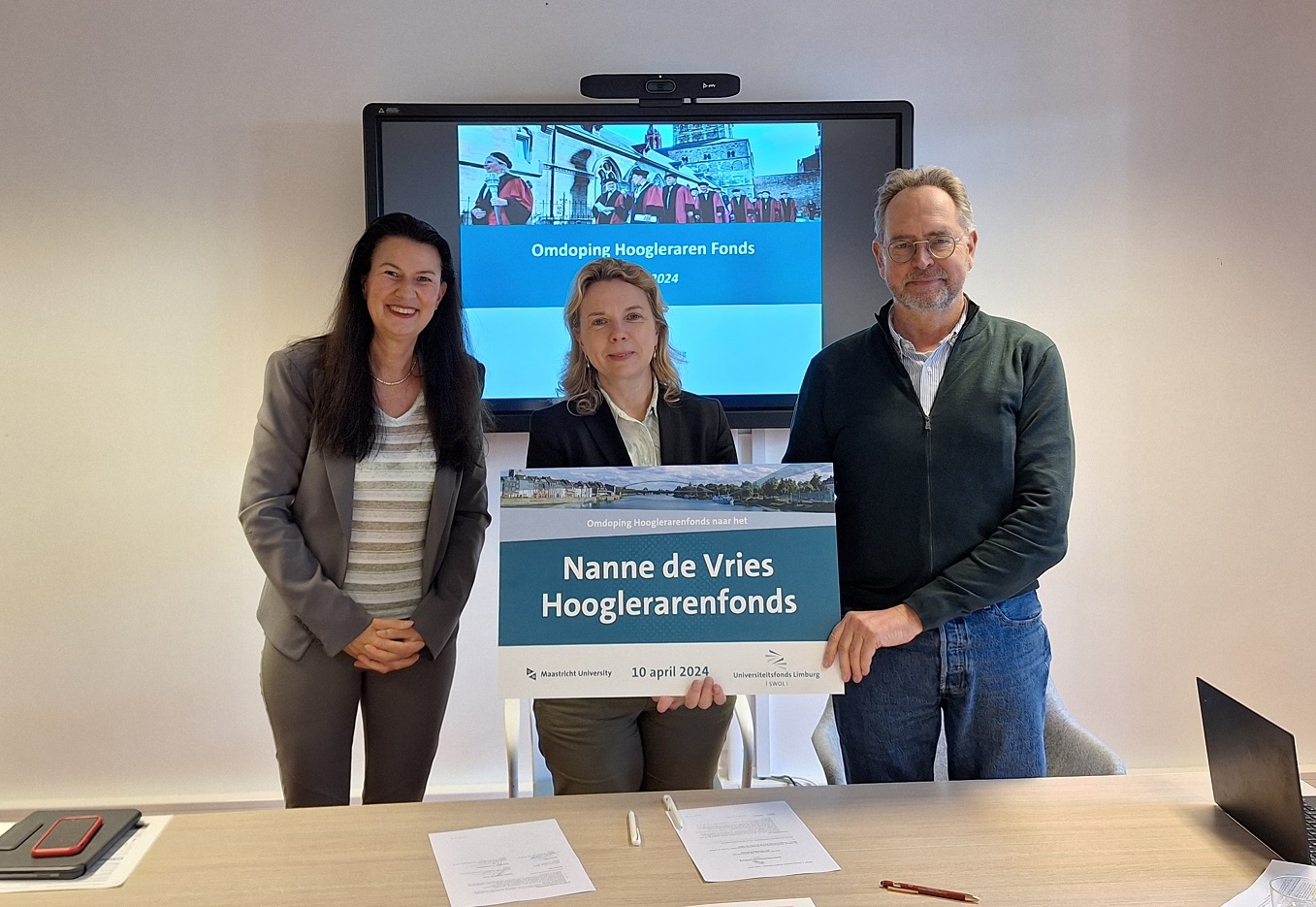 Omdoping van het Nanne de Vries Hooglerarenfonds